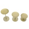 Gold Pillar Candle Holder Double Sided Use Rust Prevention Iron