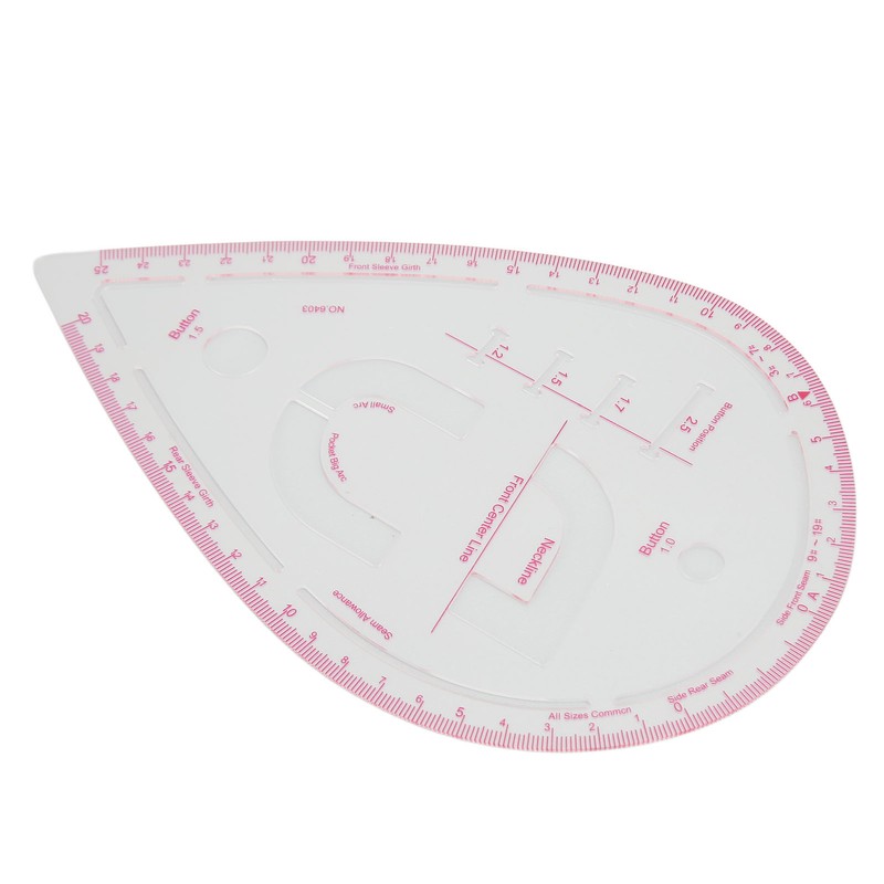 5pcs 6403 Curve Ruler Set Multifunctional Plastic Curve Pattern Ruler