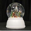 Snowglobe Christmas Tree Decorating Nostalgia with Base White with Music