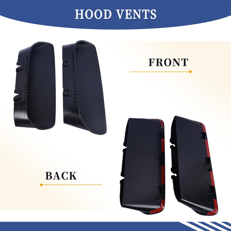 Getfarway A Pair Air Vent Cover Hood Bezels and Accessories