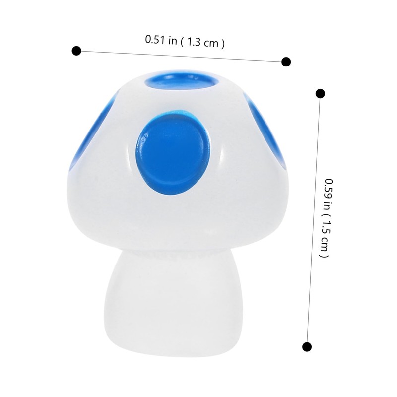 ORFOFE 40pcs Luminous Miniaturized Mushrooms Resin Decoration Pieces Night-Light Mushroom