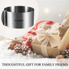 CALIFORNIA CADE ELECTRONIC Cake Mold-Cake Ring-Adjustable Round Stainless Steel 6