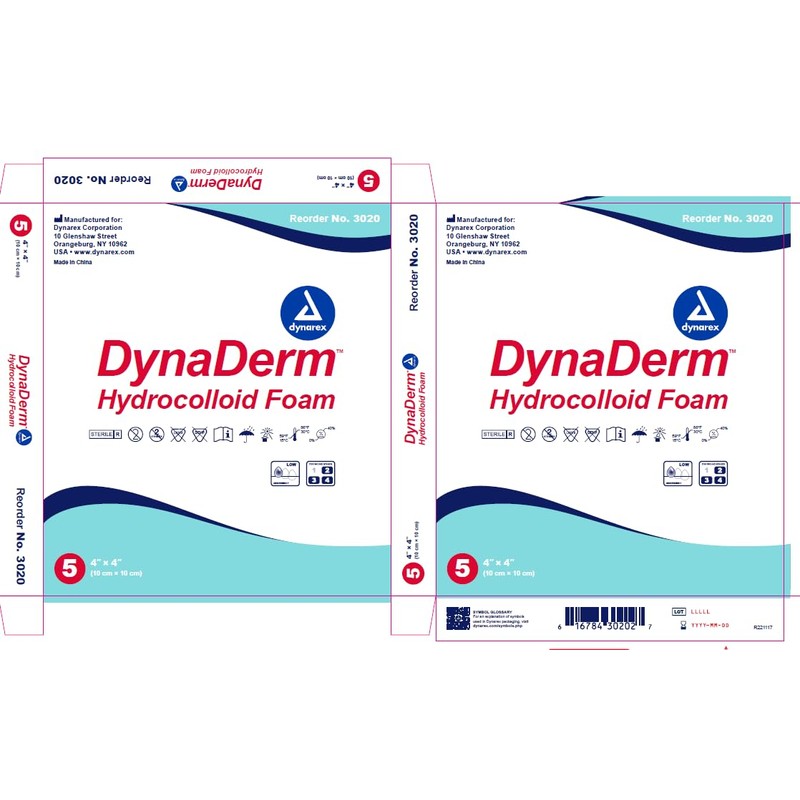 Dynarex DynaDerm Hydrocolloid Dressings, Sterile Moist Bandages Used for All