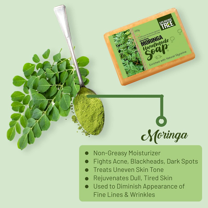 Speaking Tree Detoxifying Moringa Handmade soap -100gms
