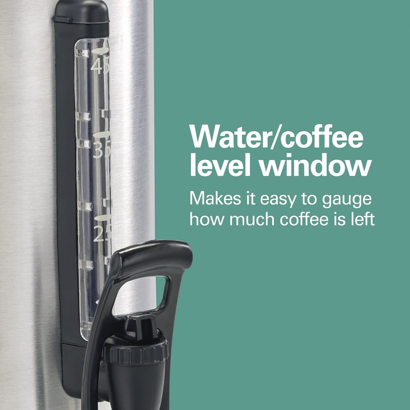 Hamilton Beach 45 Cup Coffee Urn and Hot Beverage Dispenser,