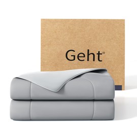 Gehtmnl Cooling Comforter, Cooling Blanket for Hot Sleepers and Night Sweats, Double-Sided Cool Breathable Soft Lightweight Blanket, All Season Bedding Comforter, (Mist Light Grey, King(106"x90"))