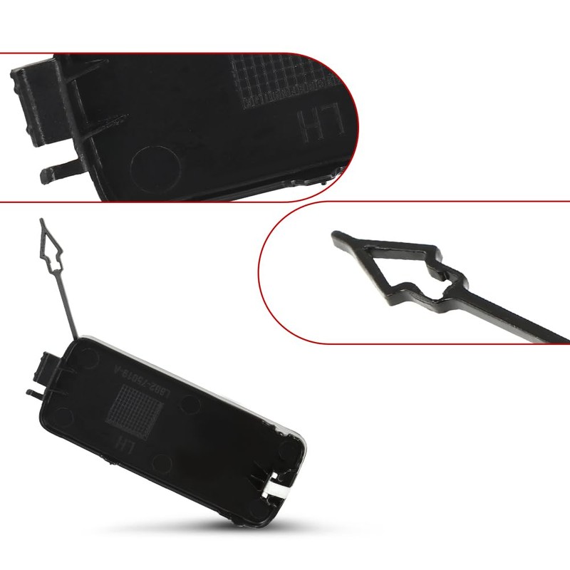 G-PLUS Rear Left Bumper Tow Hook Eye Cover Cap Compatible