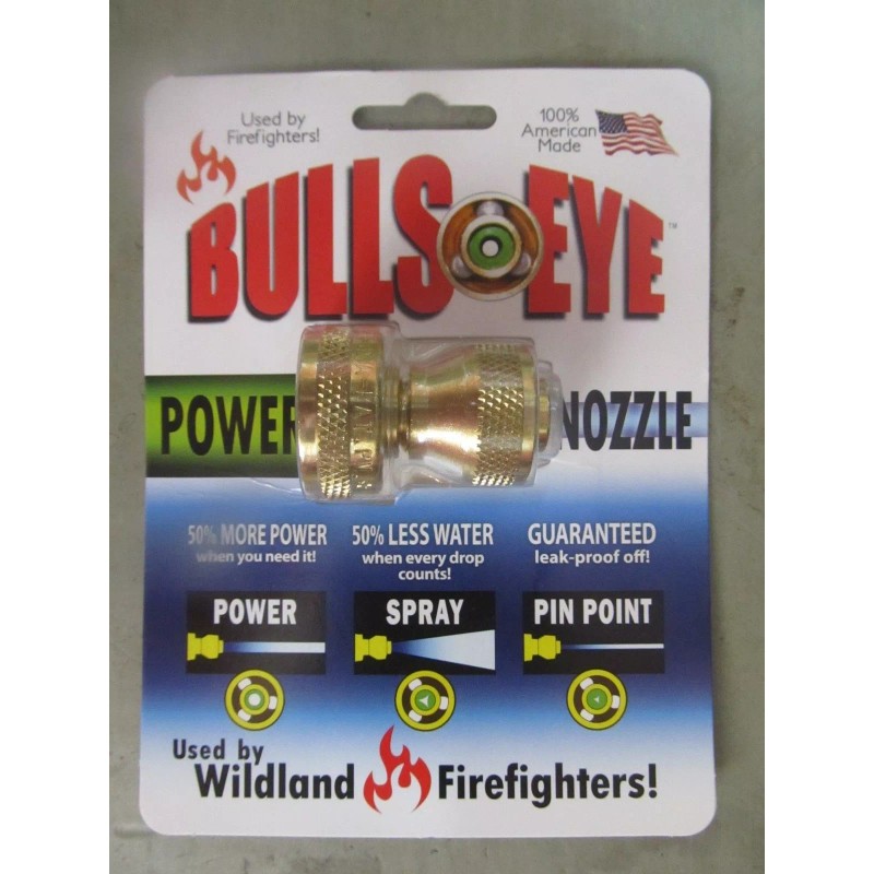 Bulls-eye Hose Nozzle #810C NEW Power Nozzle Used by wildland