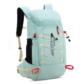 Bseash 40L Lightweight Waterproof Hiking Backpack with Rain Cover, Outdoor Sports Travel Daypack, Multifunctional Travel Bag for Camping, Climbing, Skiing, Cycling, Milk green