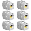 tunghey CAT7 Keystone Jack, RJ45 Keystone Shielded Coupler, Shielded Female