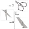 2pcs Stainless Steel Beard Scissors Set Precision Mustache Trimming Scissors