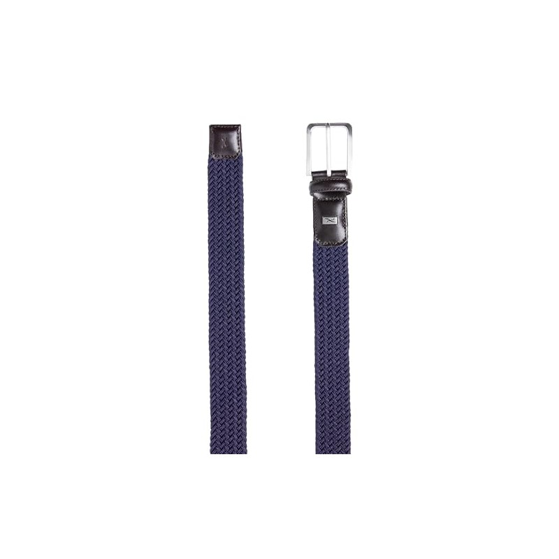 BRAX Men's Hi Flex Elastic Braided Belt, 22 Navy