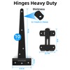 Fence Gate Frame Kit with 10 inch Heavy Duty Hinges,