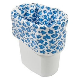 Compac Designerliner 8ct Biodegradable Waste Basket Trash Bags 7 Gallon (BLUE LEOPARD)