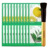 Innisfree Energy Mask Citron 10 sheets + Energy Mask Green Tea 10 sheets + Beauty Tool Master Foundation Brush / 이니스프리 에너지 마스크 유자 10매+에너지 마스크 그린티 10매+뷰티툴 마스터 파운데이션 브러시