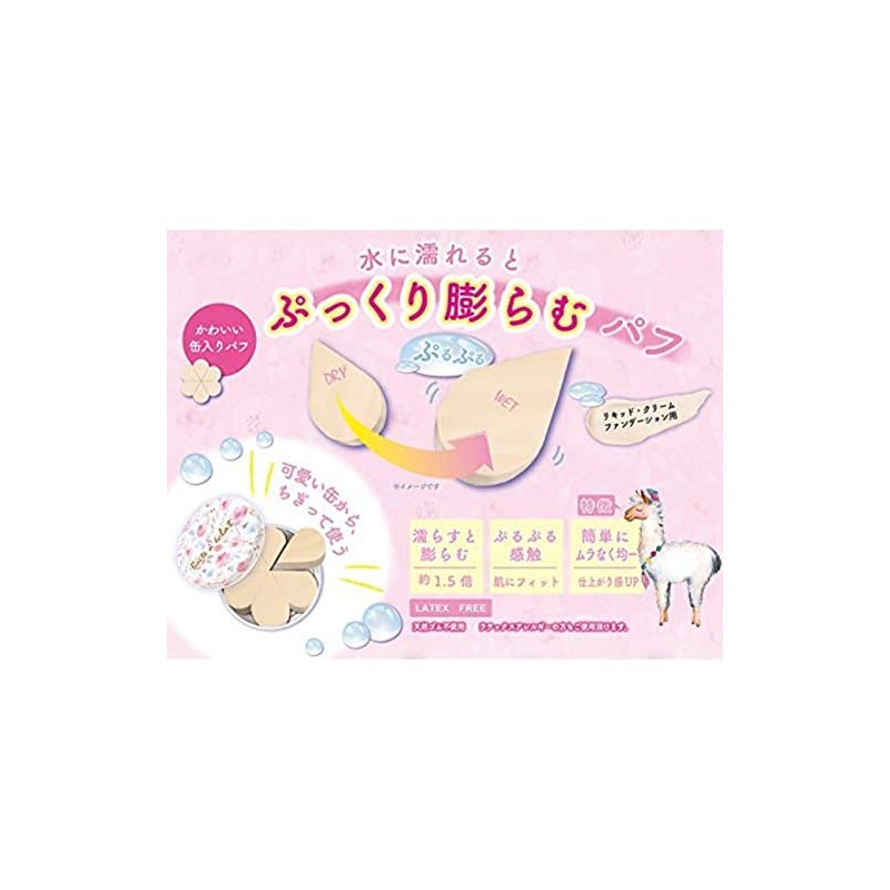 Boat A Eclat SPV71193 Non-Latex Makeup Sponge 6P Kuma