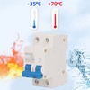 2P Mini DC Circuit Breaker 4kA Icu 6kV Uimp Fast