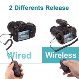 Hanpusen Remote Shutter Release for Canon, Camera Remote Control for EOS R EOS RP 850D T7 5D Mark IV, Replace RS-80N3 & RS-60E3