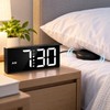 Vibrating Alarm Clock for Heavy Sleepers – Large LED Display