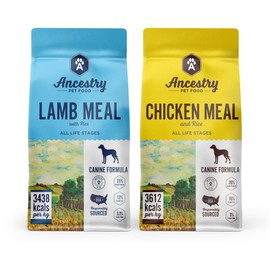 Health Extension Ancestry Dog Food Bundle - Lamb Meal & Brown Rice and Chicken Meal & Brown Rice Formula (4 lbs Each) - Wholesome Grains, High-Protein Dry Dog Food for Optimal Nutrition