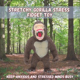 Toyland® 15cm (6") Stretchy Gorilla Stress Fidget Toy - Novelty Joke Gifts For Kids - Ages 3+