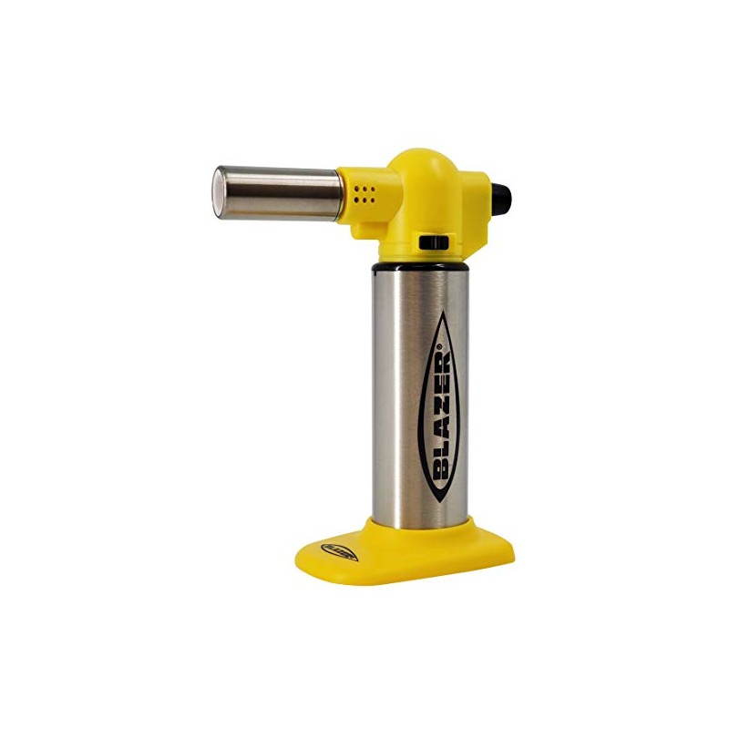 Blazer Big Buddy Torch - Stainless Steel with Yellow (2020)