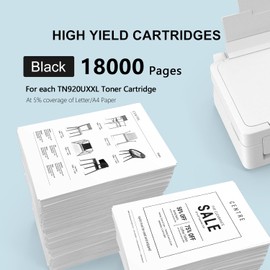 WORDGIFT Compatible TN920UXXL Black Toner Cartridge Replacement for Brother TN-920UXXL High Yield (18,000 Pages) Works with HL-L5210DN, L5210DW, L5215DW, DCP-L5510DN, MFC-L5710DN, L5710DW with Chip