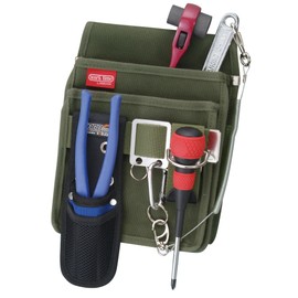 Kozuchi NKC-02-BOD-B Japanese Pattern Two-tier Waist Bag, With Front Belt