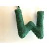 Creative Co-Op Wool Felt Embroidered & Appliqued Alphabet Boho Letter