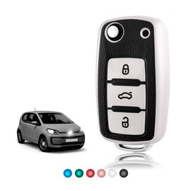 TOOMUME TOOMUME Schlsselhlle TPU Lederstruktur, Autoschlssel Hlle Schlsselcover Passt fr VW Volkswagen Golf 4/5/6 Multivan T5 Polo Up Caddy Beetle Sharan Jetta Bora Seat Ibiza Skoda Fabia