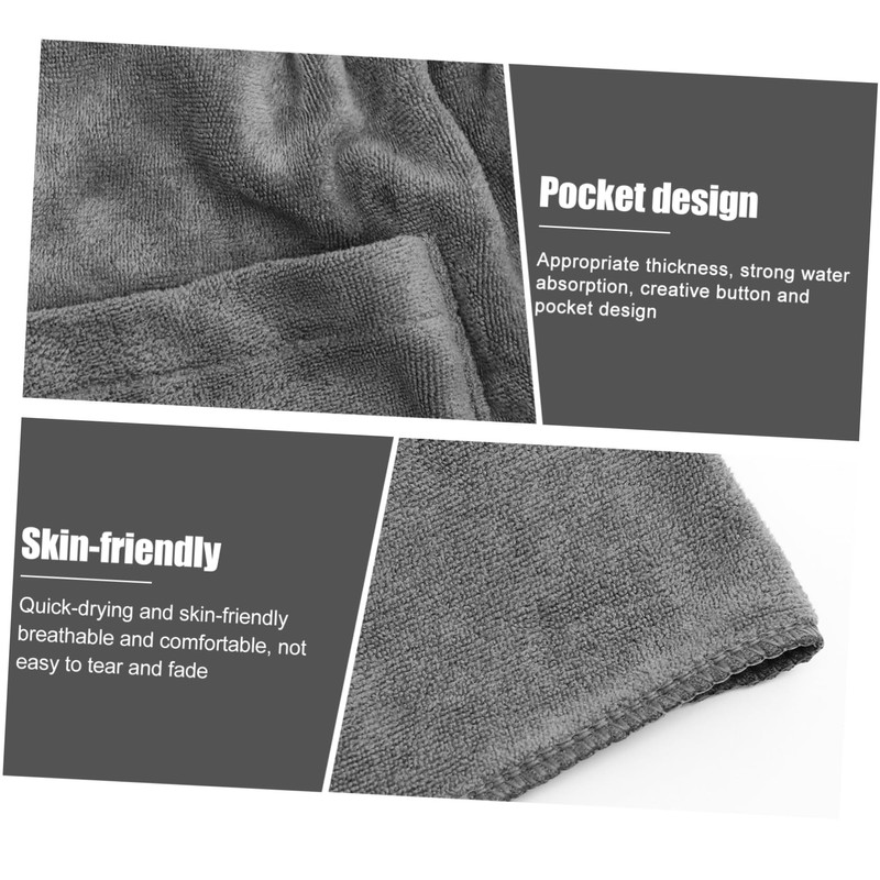 LABRIMP Creative Warm Shower Towel for Men Ultra Absorbent Polyester