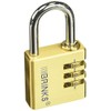 BRINKS - 40mm Solid Brass 3-Dial Resettable Padlock - Chrome