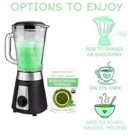 Cherie Sweet Heart Supergreens Powder - Green Superfood - Organic Greens Powder Super Greens - Smoothie Powder - Superfood Powder - Powdered Greens - 6 oz Super Greens Powder - 34 Servings