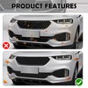 40x13" Car Grill Mesh for Bumper,Cuttable Metal Mesh Grill with