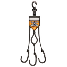 BatBob - Dugout Gear Hanger - The Dugout Organizer - For Baseball and Softball to hold bats, helmets and gloves (Black)