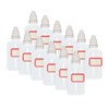 12 Pcs Dropper Bottles with label, 50ml Empty Squeezable Small