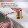 Black and Gold Kitchen Faucet with Soap Dispenser, WOWOW Stainless