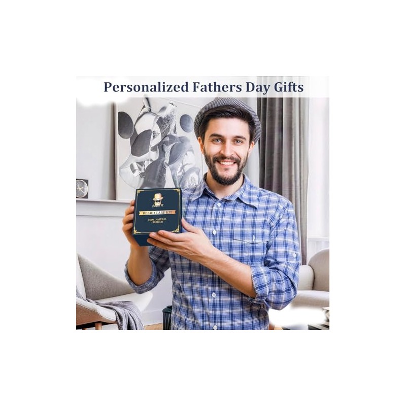 Kit de Cuidado de Barba para Hombres, Set de Aseo