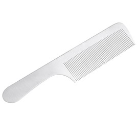 Healeved 1pcs Hair Cutting Comb Titanium Steel Comb Hair Comb Dressing Comb Pocket Comb Flat Comb Fine Comb Men Hair Brush Men Hairdressing Comb Comb Hairdressing Tool Silver