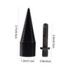 Mipcase 1 Set Firewood Drill Bit Wood Splitter Tool Set