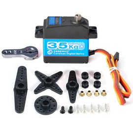 Wishiot DS3235 35KG Coreless Digital Servo Motor High Torque Waterproof Servo with Full Metal Gear for 1/8 1/10 1/12 (180 Degrees)