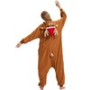 HMHMAWAHV Christmas Reindeer Onesie Pajamas - Adult Holiday Deer Costume