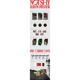 JYP ITZY 'Not Shy' 3rd Mini Album 3 Version SET CD+72p Photo Book+2p Photo Card+Lyric Book+Tracking Sealed