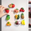 Fruit Shaped Fridge Magnet, 10pcs/set Cute Cartoon Fruit Design Magnet,