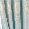 Amidoudou 1 Pair European Double Layer Curtains with Valances for