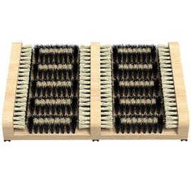 SCRUBIT Boot Scraper Brush – Flat Door Scrubber Mat - All Weather Shoes & Boots Cleaner, Removes Snow, Sand and Mud – 14.2 x 10 in. Boot Scraper Door Mat Outdoor Boot Brush