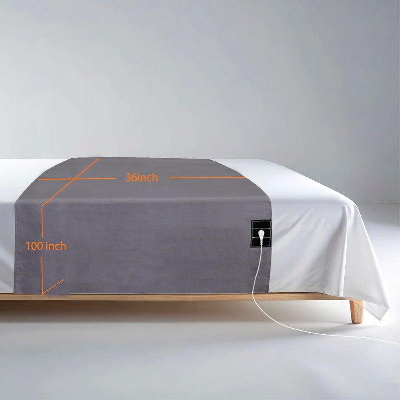 HUNAIGEE Grounding Mat, Grounding Bed Sheet, 3ft x 100in, Ground