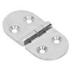4PCS Door Hinge Silver 4 Holes 316 Stainless Steel Oval