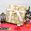 5 Sheets Christmas Wrapping Paper,DXTXTJ 50x70cm Recyclable Wrapping Paper,Brown White
