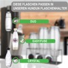 HunDun Bottle Holder for SodaStream Duo Bottles, Stainless Steel Drip